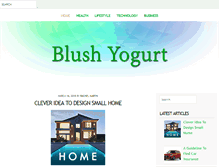 Tablet Screenshot of blushyogurt.com